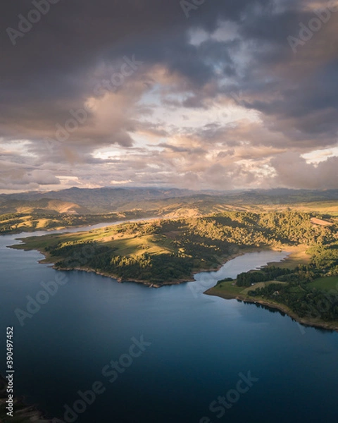 Obraz sunset over the lake