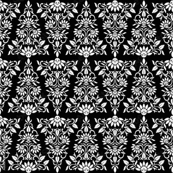 Fototapeta seamless damask pattern