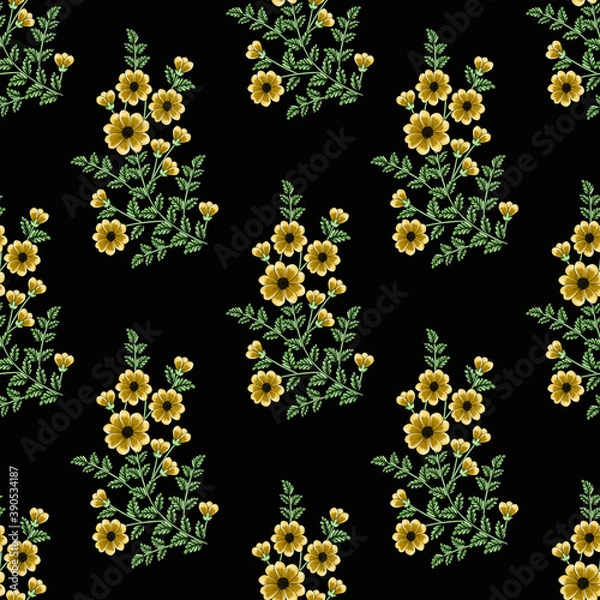 Fototapeta seamless floral pattern