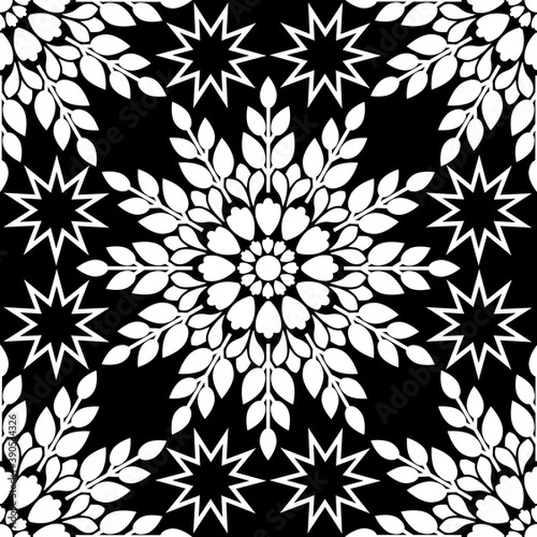 Fototapeta seamless floral pattern