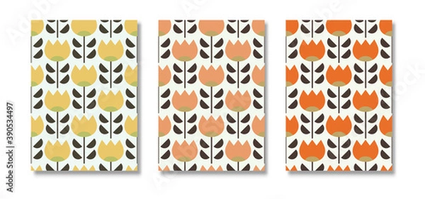 Fototapeta Tulip pattern designed01