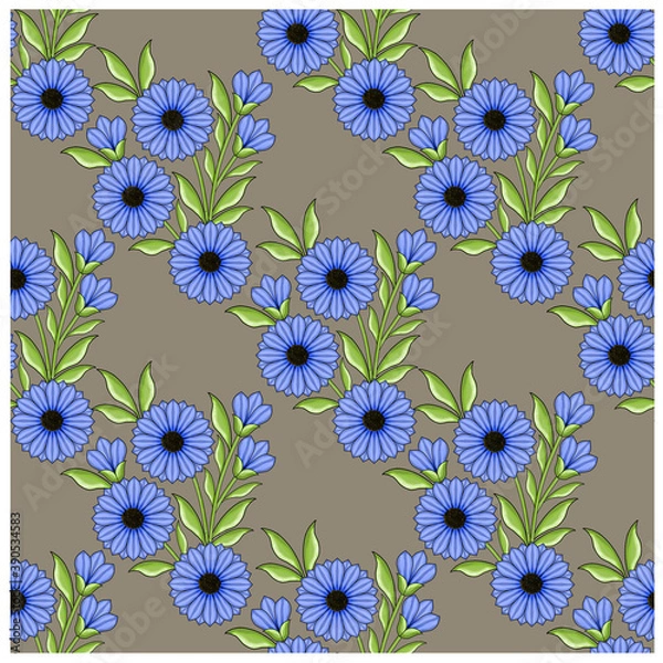 Fototapeta seamless floral pattern