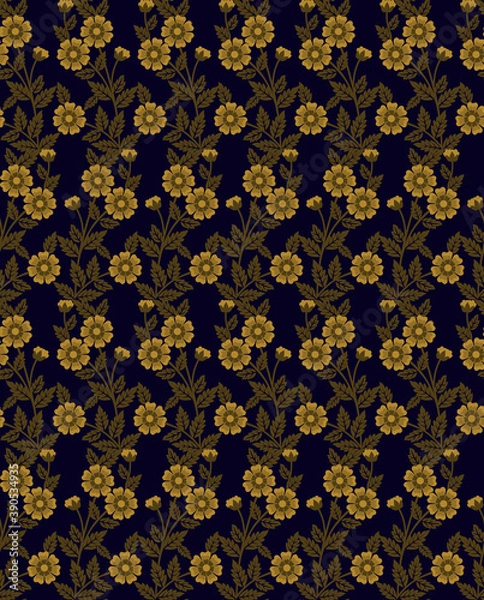 Fototapeta seamless floral background