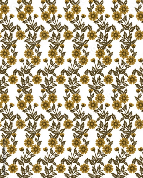 Fototapeta seamless floral pattern