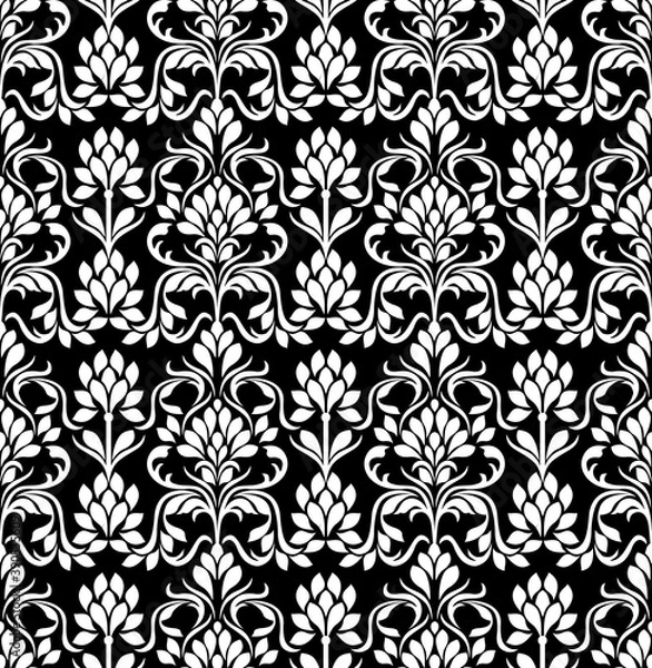 Fototapeta seamless damask pattern