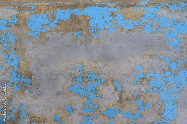 Obraz scratch blue dye on concrete wall