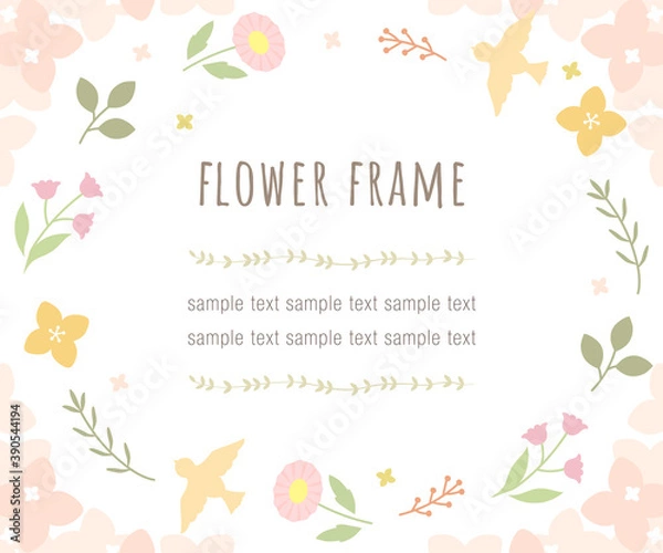 Obraz バナー素材 ナチュラルな花