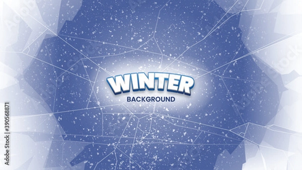 Obraz Winter Ice Cracks Background