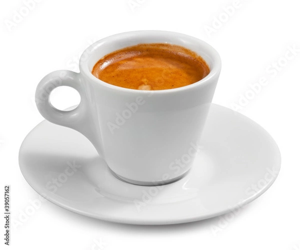 Obraz Coffee espresso isolated on white