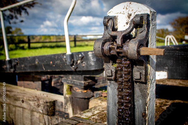 Obraz Canal Lock Mechanism