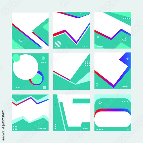 Obraz Social Media Square Background For Ads Discount	
