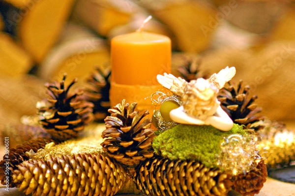 Fototapeta Weihnachtskerze