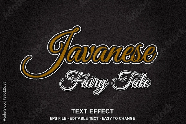 Obraz Editable text effect tittle headline style