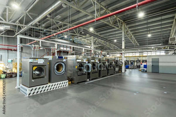 Obraz industrial laundry, large workshop