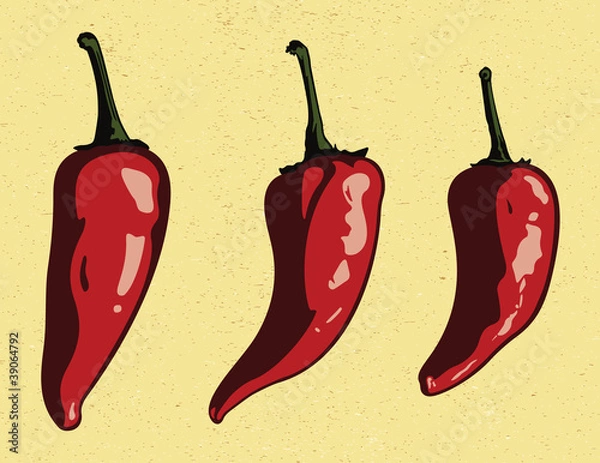 Obraz Three Jalapeno Peppers