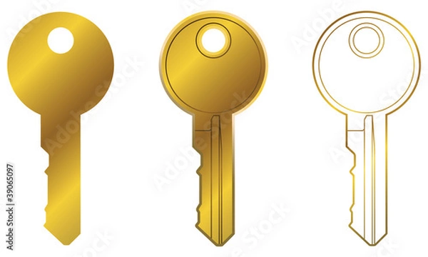 Fototapeta Gold Key One