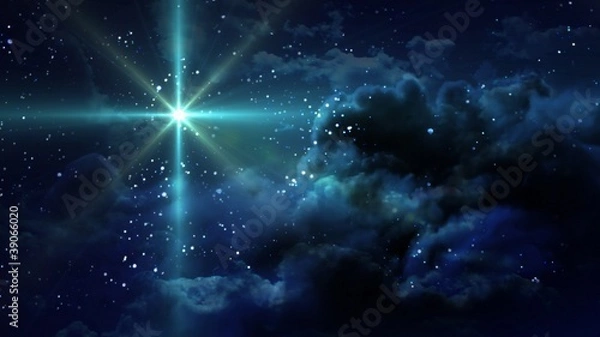 Obraz Green Starry Night