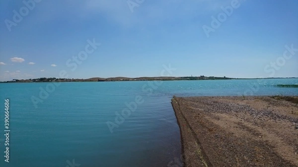 Fototapeta lake and sky
