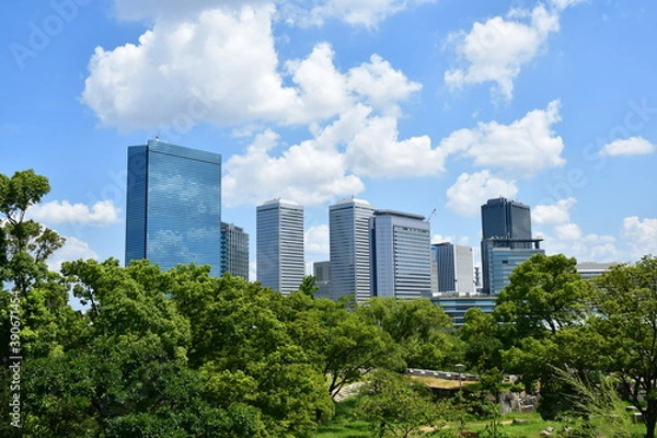 Obraz 大阪ビジネスパークのビル群