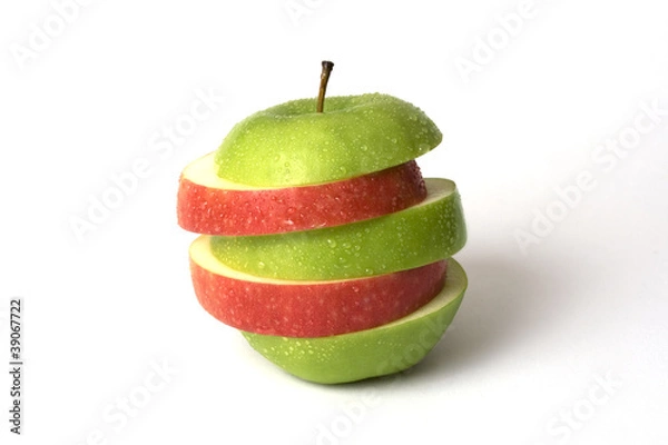 Obraz Grüner zerschnittener Apfel