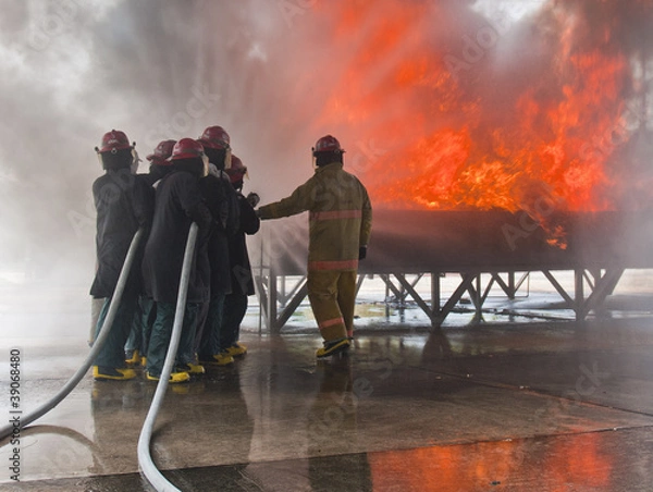 Obraz Fire fighting