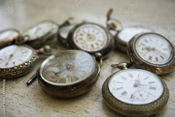 Fototapeta Alte Taschenuhren