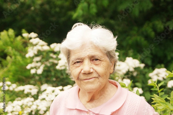 Obraz Confident old lady