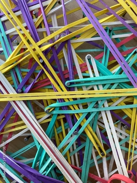 Obraz colorful rubber bands