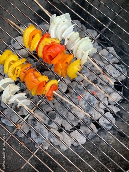 Obraz shish kebab on the grill