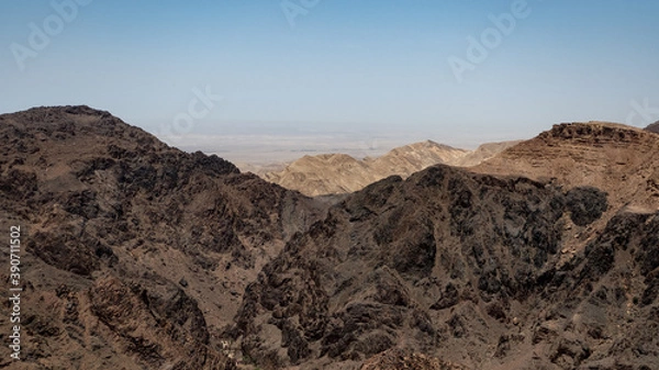 Obraz Pustynia widoczna z gór.