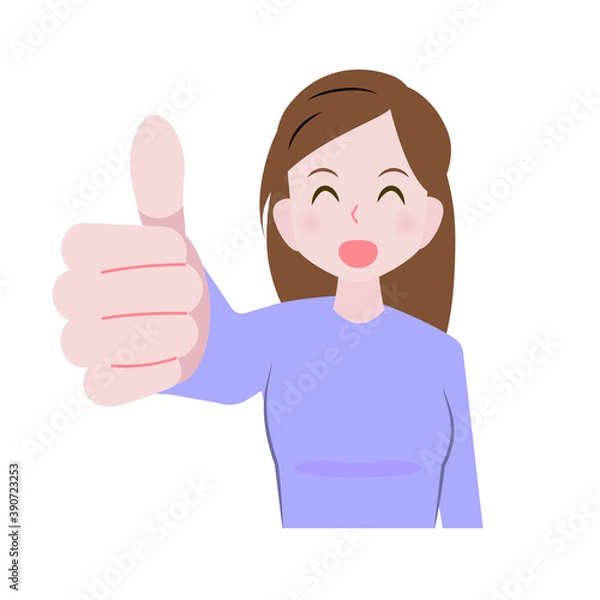 Obraz グッドをする女性