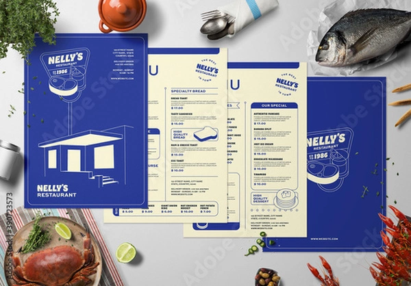 Obraz Vintage układ menu