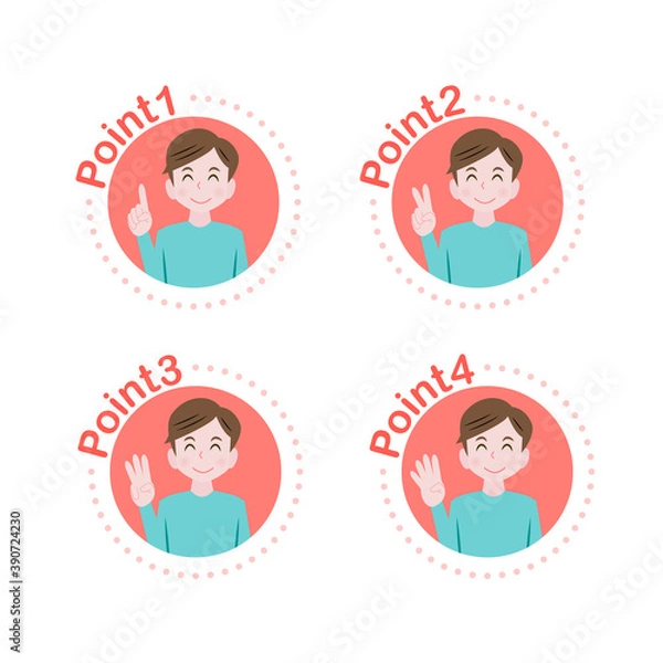 Obraz 男性　ポイント　アイコン