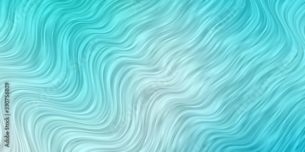Fototapeta Light Blue, Green vector texture with circular arc.