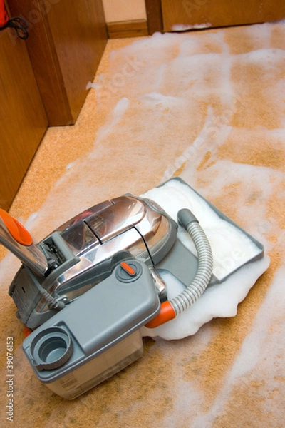 Obraz Steam Carpet Cleaning Process