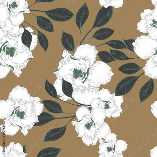 Obraz Beautiful seamless floral pattern background