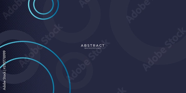 Fototapeta Blue black technology presentation background