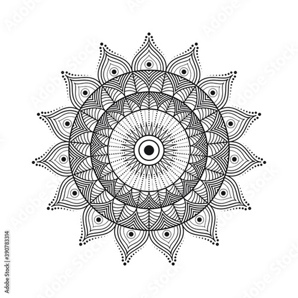 Obraz round mandala design