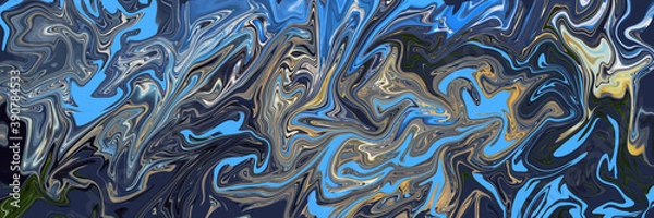 Obraz Abstract Liquid Marble Texture Background Design