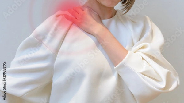 Fototapeta 肩こり　女性