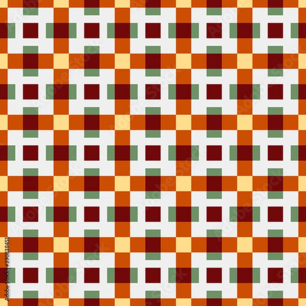 Fototapeta Abstract Cross Pattern Dots Logo generative computational art illustration