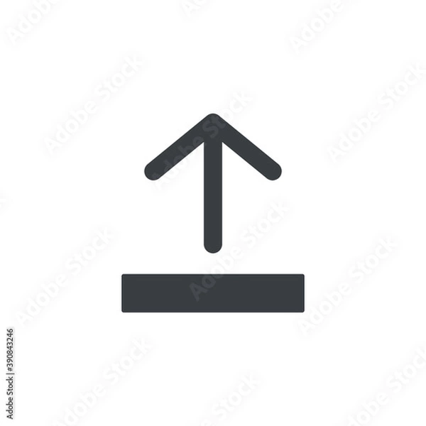 Obraz Black and white isolated illustration of arrow