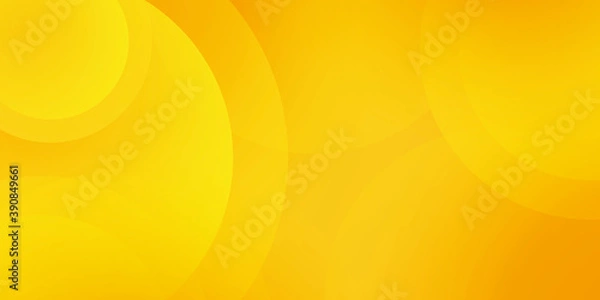 Fototapeta Gradient yellow orange geometric shape background with dynamic circle abstract 