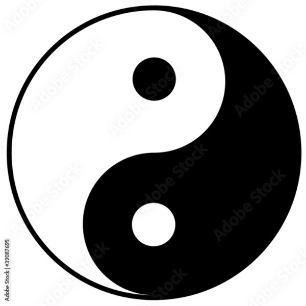 Obraz symbol yin yang