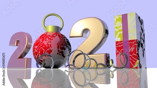 Obraz Happy New Year 2021