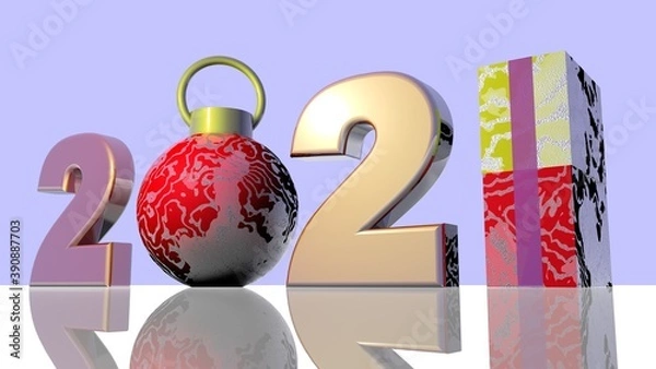 Obraz Happy New Year 2021
