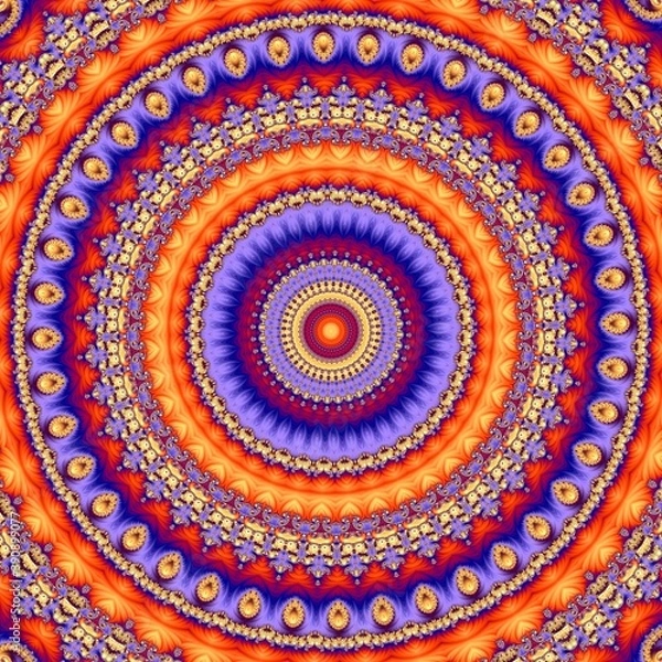 Fototapeta The colors in the series, awesome digital art paint. Background consists of fractal color texture