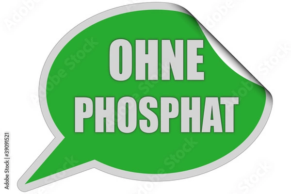 Fototapeta SP-Sticker grün curl oben OHNE PHOSPHAT