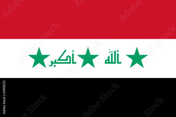 Obraz iraq flag 