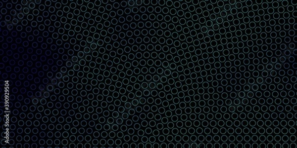 Fototapeta Dark BLUE vector texture with disks.